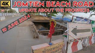 Jomtien Beach Road   Big Road Work Update Vlog   2024 Pattaya Thailand