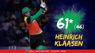 Heinrich Klaasen SHOWS HIS CLASS vs St Lucia Kings  CPL 2022