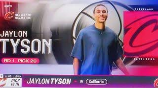 JAYLON TYSON - CLEVELAND CAVALIERS - PICK 20 - ROUND 1  NBA DRAFT 2024