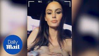 Nicole Trunfio uses a breast pump in topless Instagram video