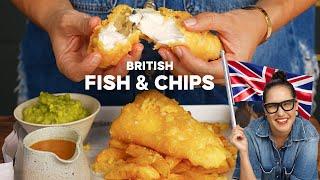 BRITISH fish & chips Mushy Peas..Curry Sauce...Its On  Marion’s Kitchen