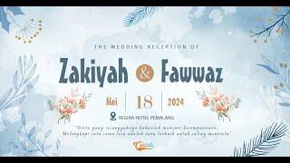 THE WEDDING OF Zakiyah & Fawwaz  Sabtu 18 Mei 2024 \\ Hotel Regina Petarukan Pemalang