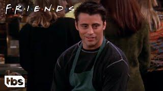 Friends Joey Tries to Hide His New Job as a Waiter Season 6 Clip  TBS