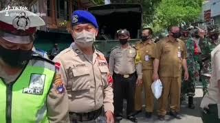 cegah virus covid 19 TNI POLRI DAN INTANSI TERKAIT rajia masker di kota banjarmasin