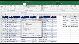 Excel Magic Trick 1412 Power Query to Merge Two Tables Into One Table for PivotTable Report