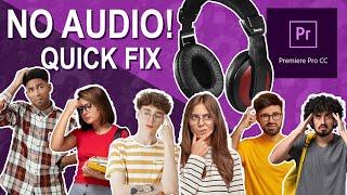 NO AUDIO THROUGH HEADPHONES QUICK FIX IN PREMIERE PRO