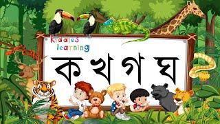 Ka kha Ga Gha । ক খ গ ঘ  ।  বাংলা ব্যঞ্জনবর্ণ । Bangla Bornomala । বাংলা বর্ণমালা । ক তে কাঠবিড়ালি