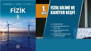 9.Sınıf MEB Fizik Kitabı Konu Anlatımı1.1 Fizik Biliminin Diğer Disiplinlerle İlişkisi-sayfa 12-19