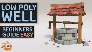 Create A Low Poly Well  Beginners Tutorial  Blender 2.8  Easy