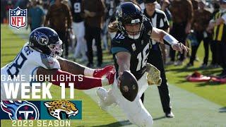 Tennessee Titans vs. Jacksonville Jaguars  2023 Week 11 Game Highlights