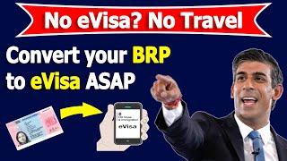 How to convert your BRP to eVisa  Apply for e visa #brp #evisa