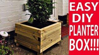 How to Make a Wooden Planter Box - The Easy Way to Build a DIY Planter Box  DIY Decor Ideas