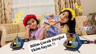 BİLİM ÇOCUK DERGİSİ EKİM SAYISINI AÇIYORUZ   funny kids video @PrensesLinaTv