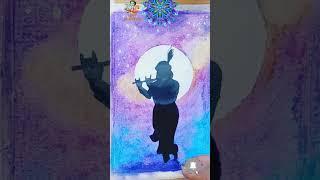 Shree Krishna Drawing With Oil Pastel Easy  #shorts#viral