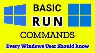 Basic Run Commands in Windows 7 8 10 11 OS