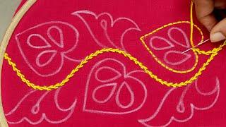 Hand embroidery so beautiful kantha design stitch  tutorialনকশীকাঁথার অসাধারণ  নকশা সেলাই