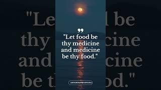 Let food be thy medicine and medicine be thy food #foodasmedicine