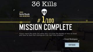 36 Eliminations Battle Royale Blackout Solo Wins Call of Duty Mobile Gameplay