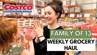 FAMILY OF 13️ HUGE 4 DAY FOOD HAUL MY COSTCO GROCERY HAUL