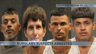 Four suspects behind bars after neighbor saw them break into southside home