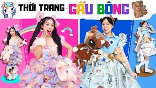 THỜI TRANG GẤU BÔNG KÌ LÂN vs GẤU NÂU - Khi gấu bông là con người