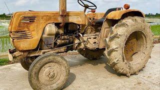 Fully restoration old shibaura sd2200 tractor  Restore and repair old shibaura sd2200 plow