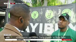 SA Politics  uMkhonto weSizwe Party meets in Bela Bela