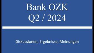 Aktie im Depot Bank OZK  Q2 2024 Zahlen