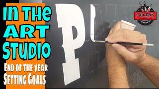 Episode #11 Whats Going On In The Art Studio setting yearly goals and shopstudio changes