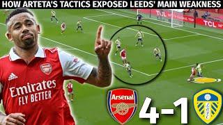 How Artetas Tactics UNLOCKED Leeds Defensive Shape  Arsenal vs Leeds 4-1  Tactical Analysis