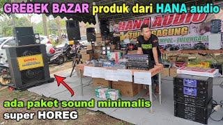 GREBEK BAZAR the only products brought by Hana are audio in the teak fields of Trenggalek