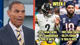 Caleb look worse than Fields - Herm Edwards on Steelers def. Falcons 18-10 Bears def. Titans 24-17