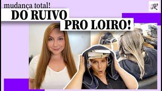 ANTES E DEPOIS DO CABELO RUIVO PRO LOIRO  JU ROMANO