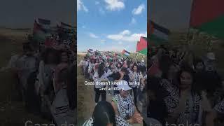 Palestinians in Shefa-Amr chant for Gaza during March of Return