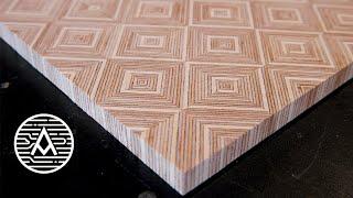 Making Plywood Patterns -- Chevron Diamonds Basket Weave and More