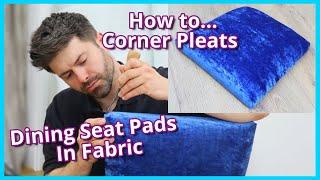 HOW TO REUPHOLSTER DINING SEAT PADS IN FABRIC  UPHOLSTERY FOR BEGINNERS  FaceliftInteriors