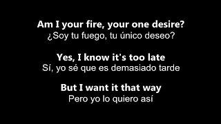  I Want It That Way  Yo Lo Quiero Así  por Backstreet Boys - Letra en inglés y español