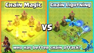 Super Wizard VS Electro Dragon VS Every Defense Formation  Chain Lightning Duel  Clash of Clans