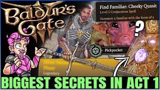 Baldurs Gate 3 - 12 IMPORTANT Act 1 Things You Need to Do - 2 Legendary Weapons & Best Gear Early