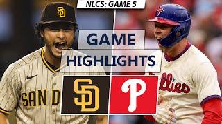 San Diego Padres vs. Philadelphia Phillies Highlights  NLCS Game 5