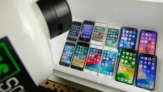 Pouring Liquid Nitrogen on Every iPhone - 11 Pro 11 XS XR 8 7 6 5 5C 4S 3G 2G Freeze Test