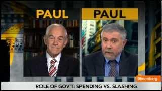 Ron Austrian Paul vs Paul Keynesian Krugman