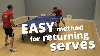 Easy method for returning serves beginner  intermediate level