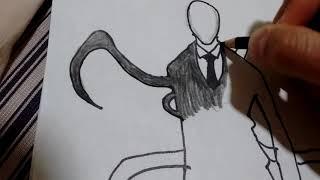 Cómo dibujar a Slenderman de los creepipastashow to draw Slenderman from creepipastas