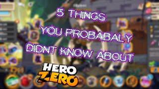 5 Things you probably didnt know about Hero Zero  Kepsoo