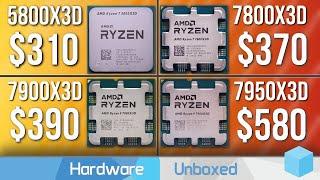 Ryzen 7 5800X3D vs. Ryzen 7 7800X3D Ryzen 9 7900X3D & 7950X3D Gaming Benchmarks