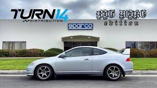 TURN 14 Distribution x Big Mike Edition DC5 street build The Interior - SPARCO USA shop visit