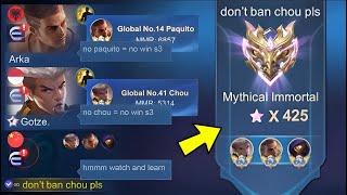 MY TEAM PICK MY HEROES AND THIS HAPPENED... they thought i only use paquito and chou