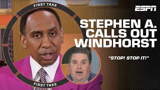 WINDY STOP STOP IT‼️ - Stephen A. CALLS OUT Windhorst for his Lakers-Warriors take  First Take