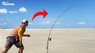 Fishing Until We Catch 100# Pounds of Fish Beach Fishing Marathon